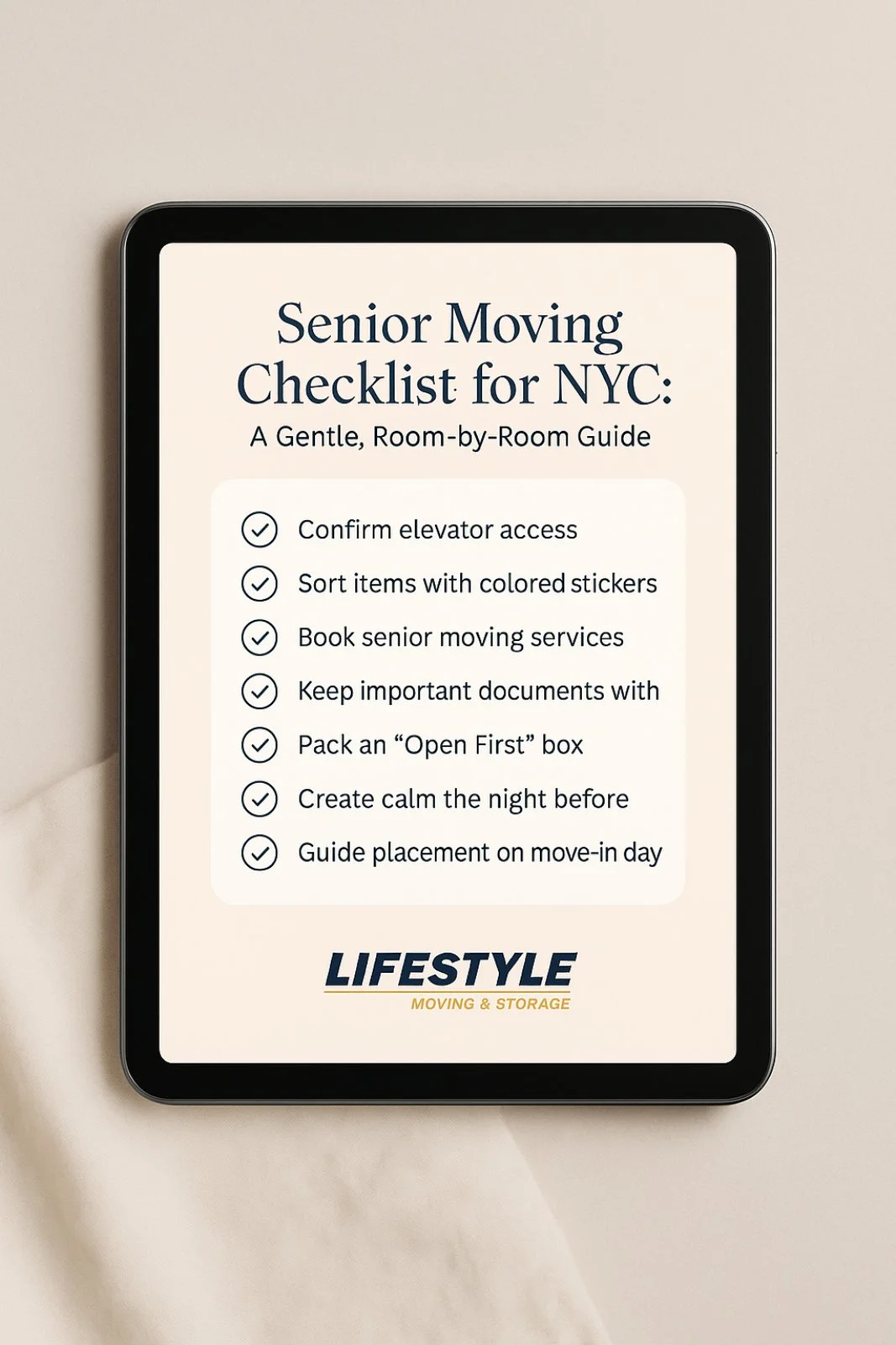 senior moving checklist for nyc
