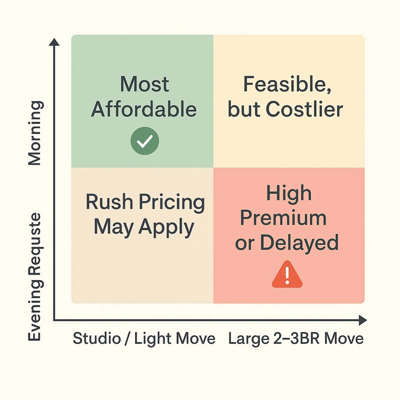 same day move costs graph