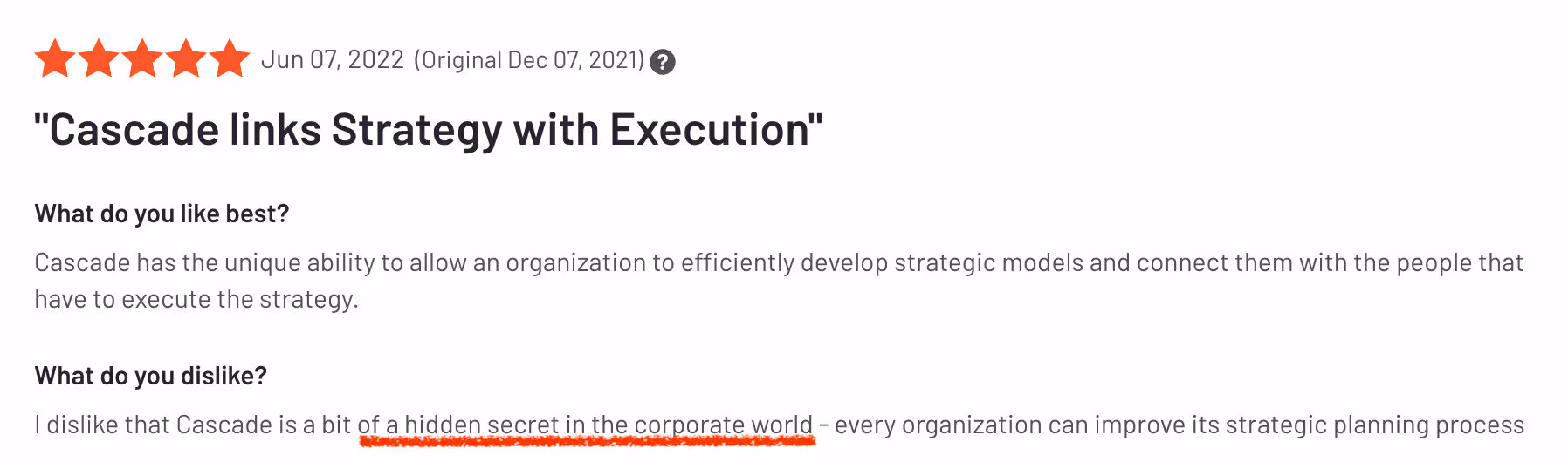 g2 crowd Cascade review