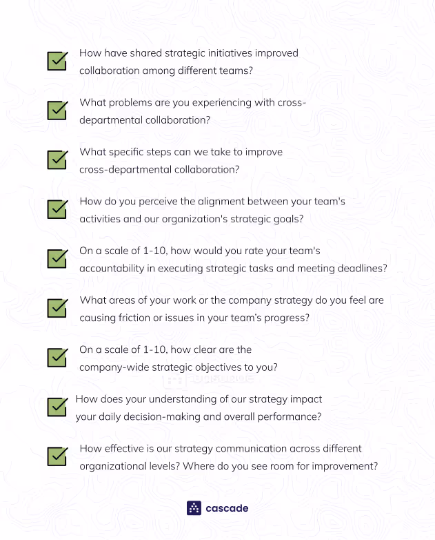 employee strategy survey example