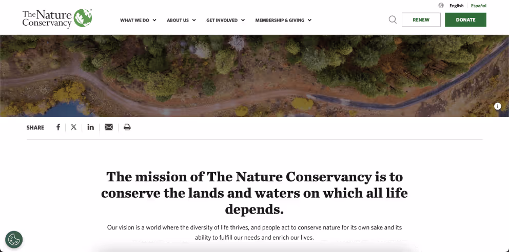 the nature conservancy vision statement