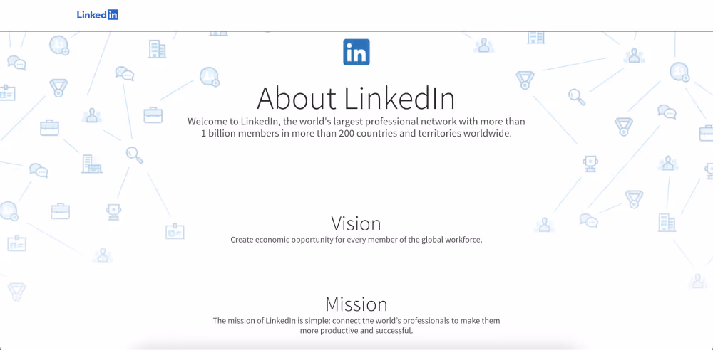 linkedin vision statement