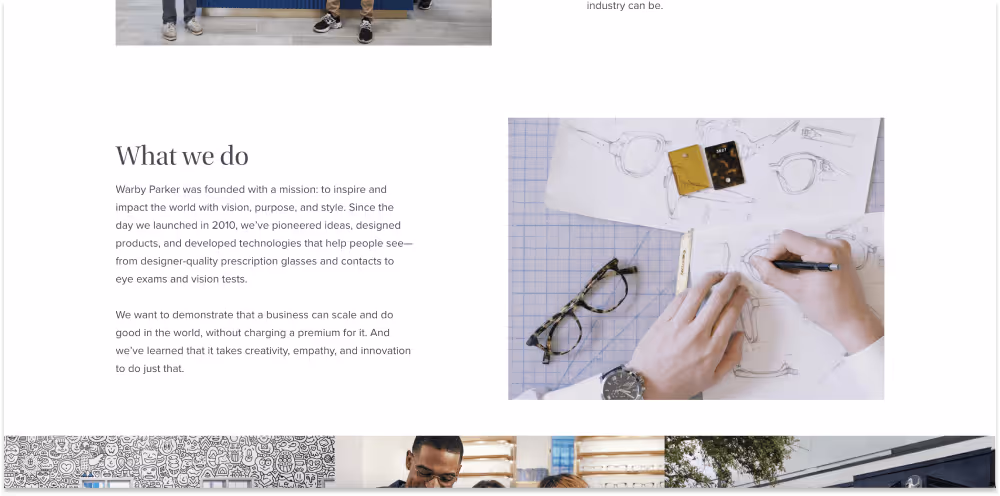 warby parker vision statement