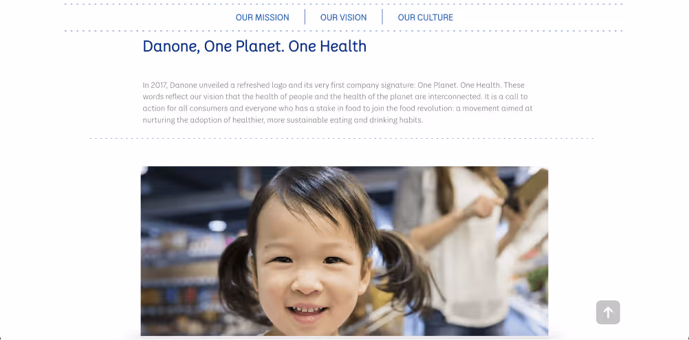 danone vision statement