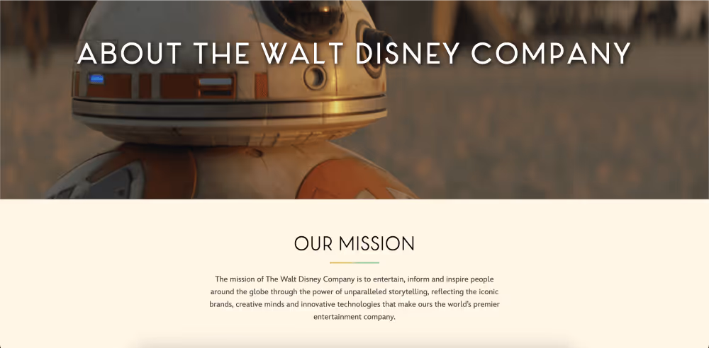 disney vision statement