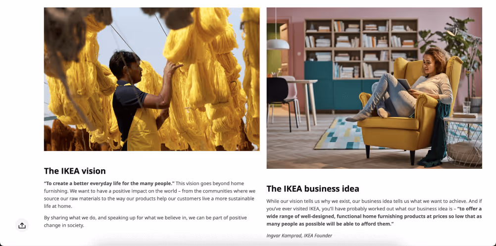 ikea vision statement