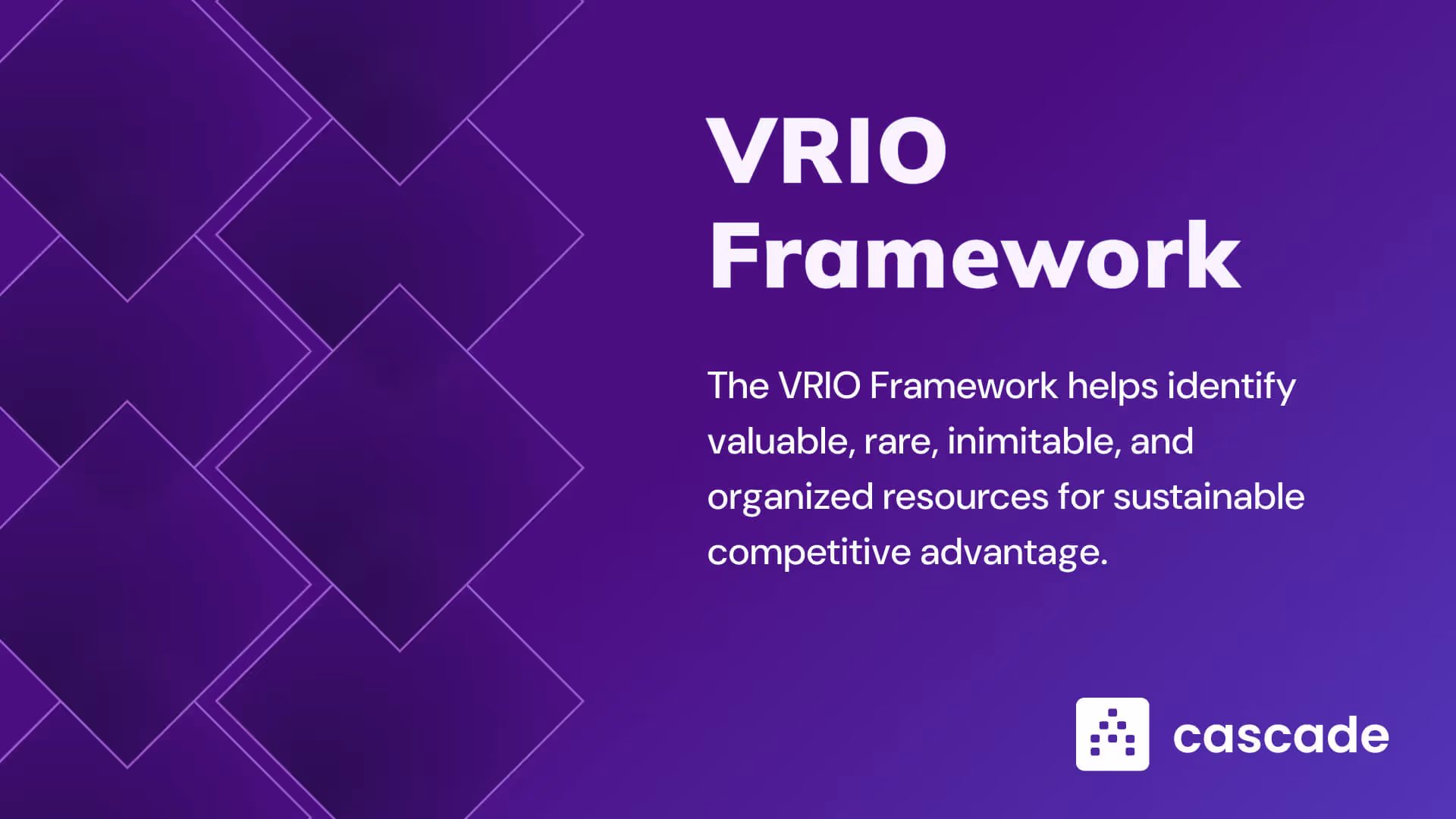 VRIO framework definition