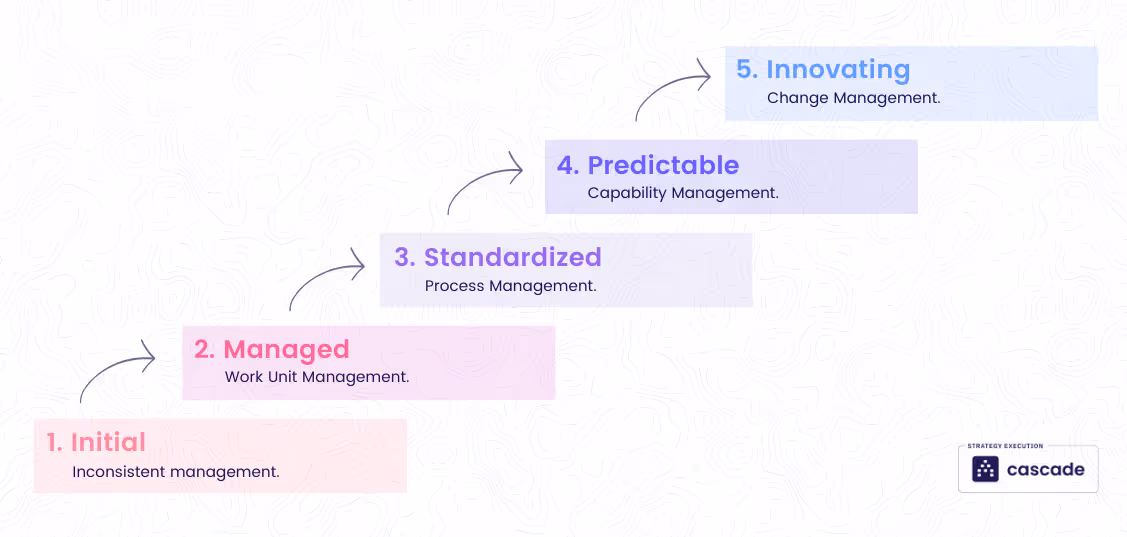 Business Process Maturity Model (BPMM) diagram