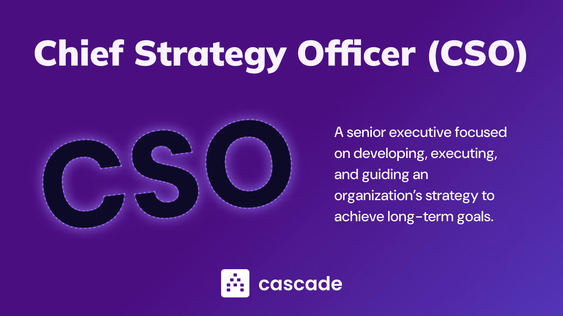chief strategy officer cso definition