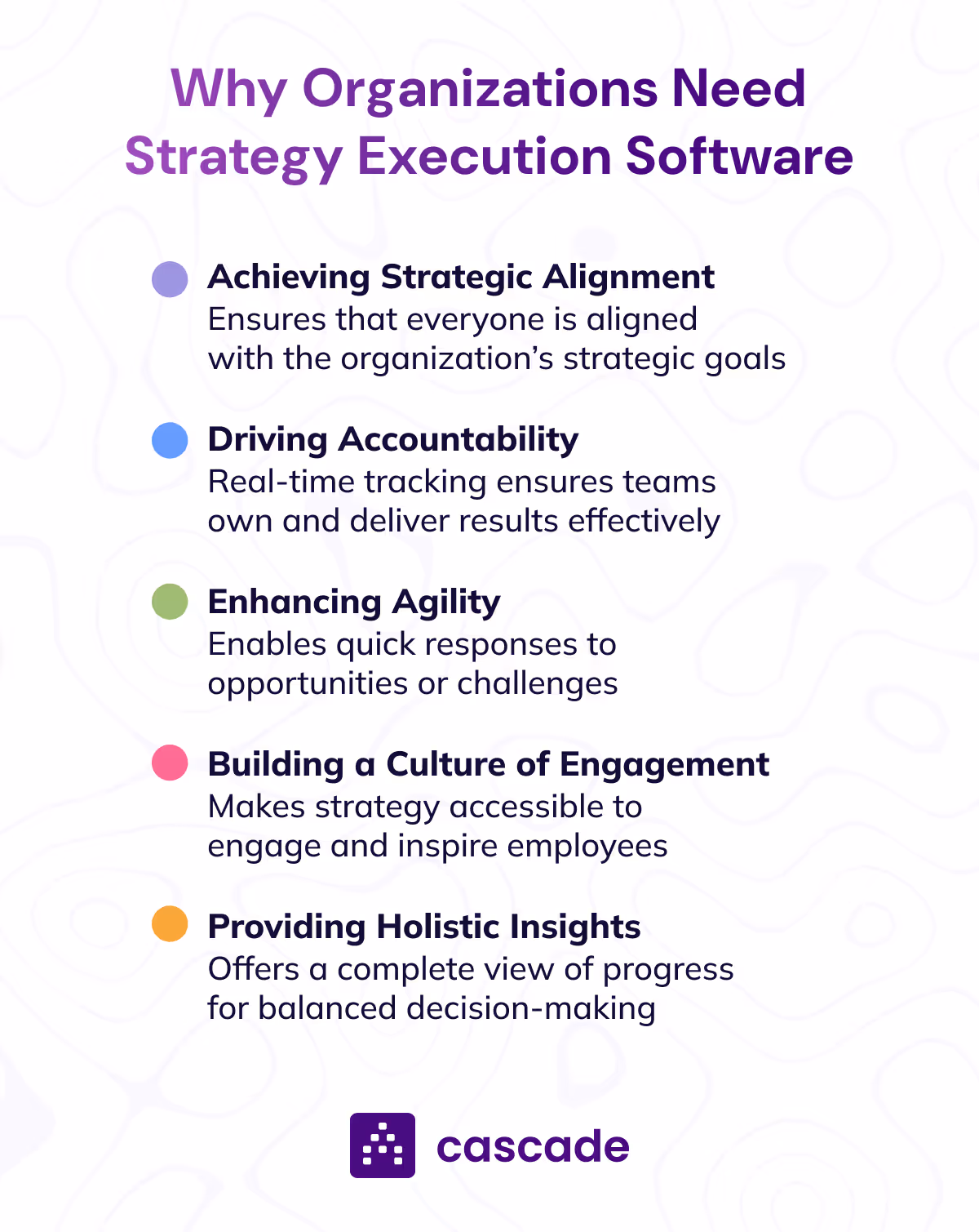 why organizations need strategy execution software