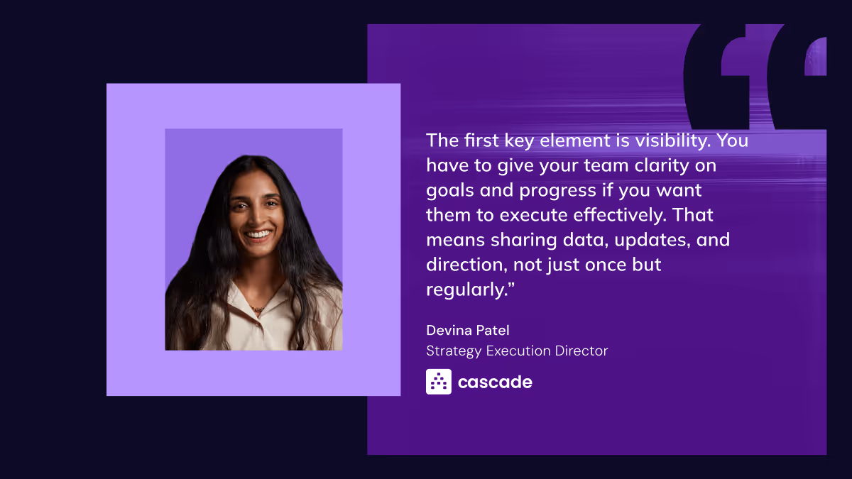 strategy expert quote on visibility