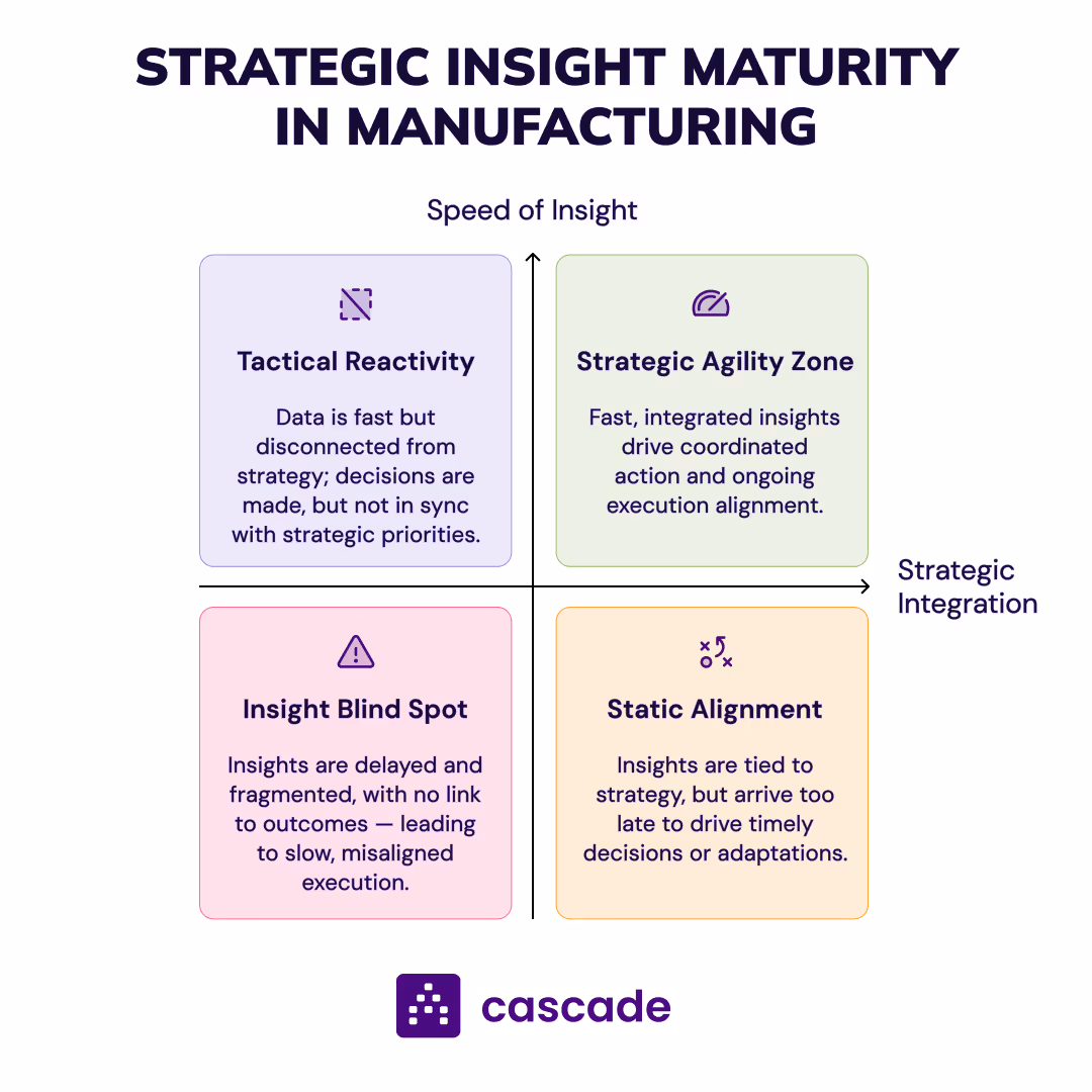 strategic insight maturity in manufacturing matrix