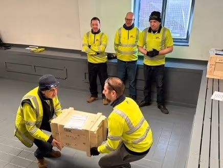 Tri-Wall safety room in action