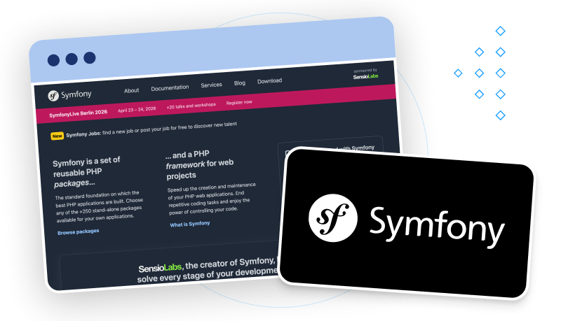 cta-technology-logo-symfony-and-symfony-website-screen