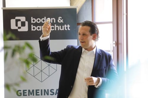 Hauke Harders beim Launch der Boden & Bauschutt Plattform