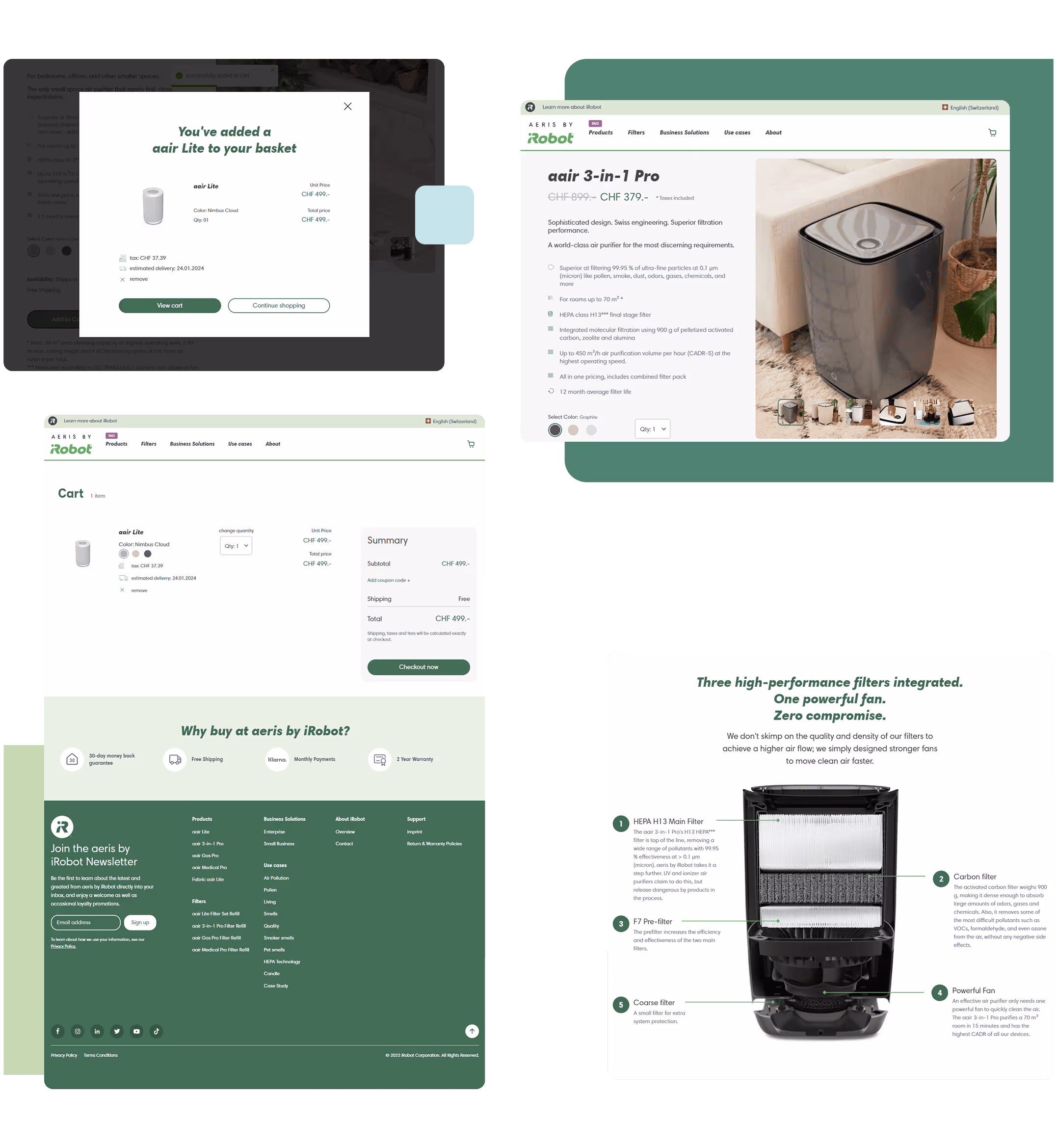 Some screenshot taken from the aeris wbsite