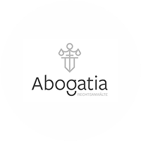 AboGatia logo with a stylized scale of justice above the text.