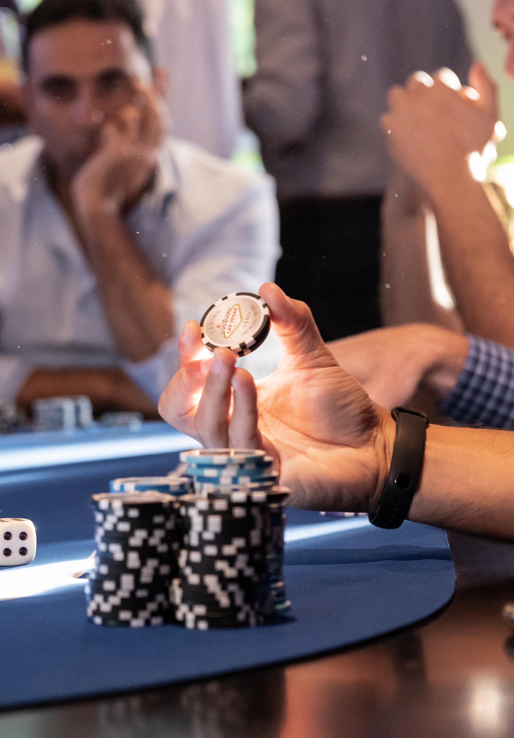 Animation casino lors d'une soirée d'entreprise au Domaine de Chatillon près d'Angers