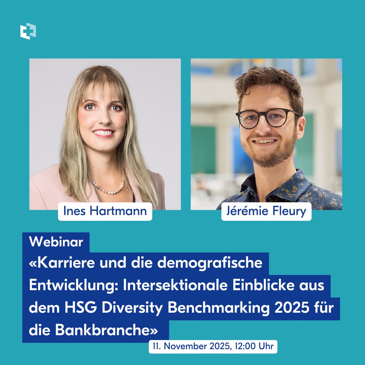 Webinar «Karriere und die demografische Entwicklung: Intersektionale Einblicke aus dem HSG Diversity Benchmarking 2025 für die Bankbranche»