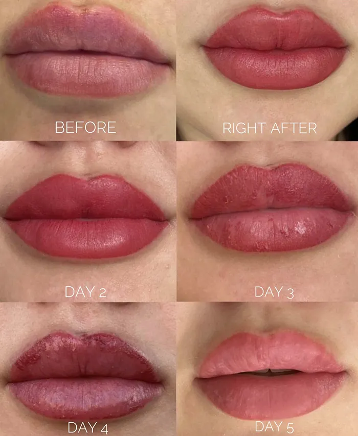 Bold lip blush result lipstick effect Re:Pigment.Me