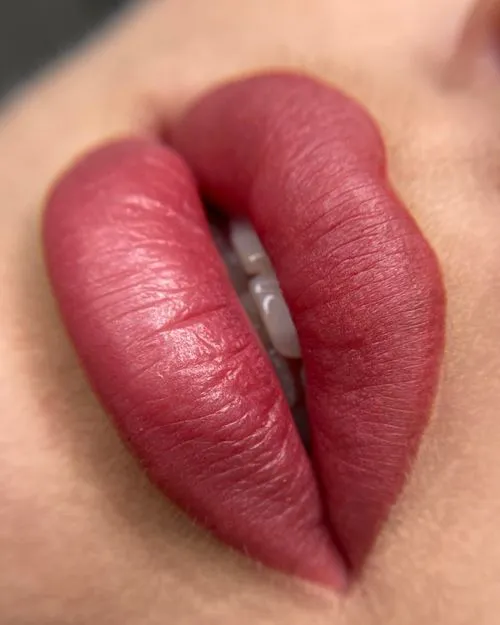 Bold lip blush result lipstick effect Re:Pigment.Me