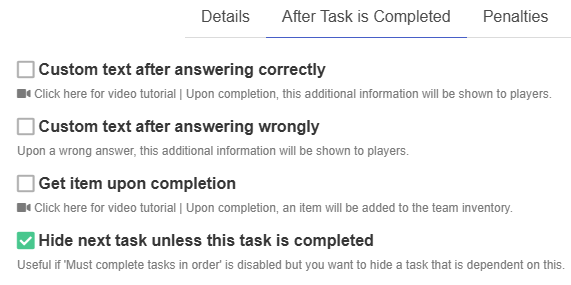 Dynamic logic and task branching in PlayTours gamification platform