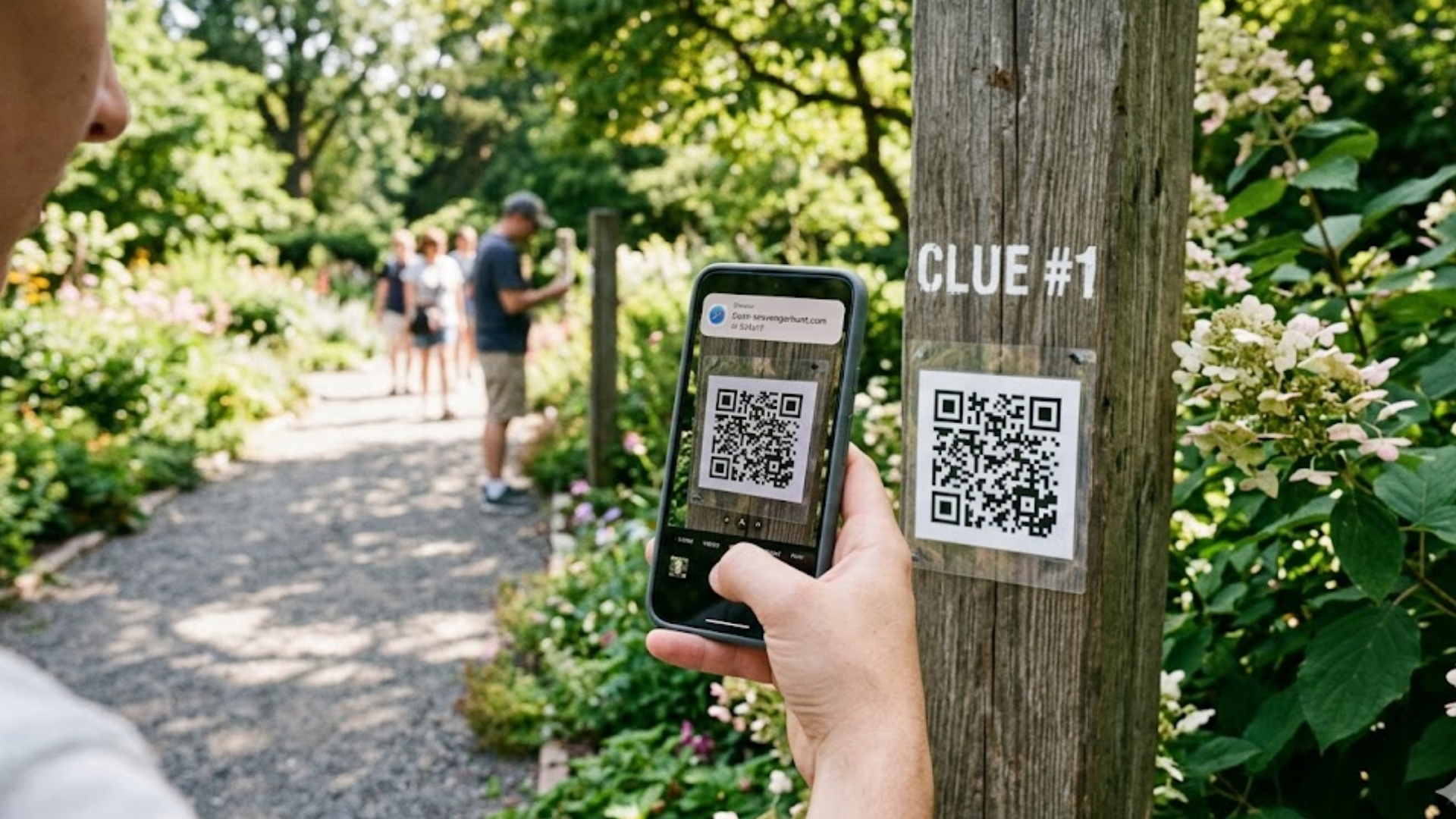 QR code scavenger hunt app