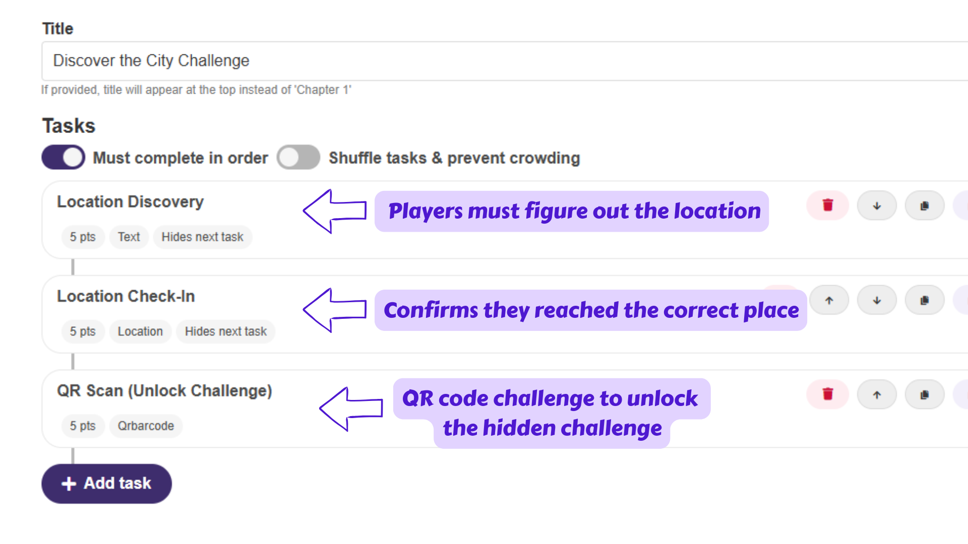 QR code scavenger hunt app
