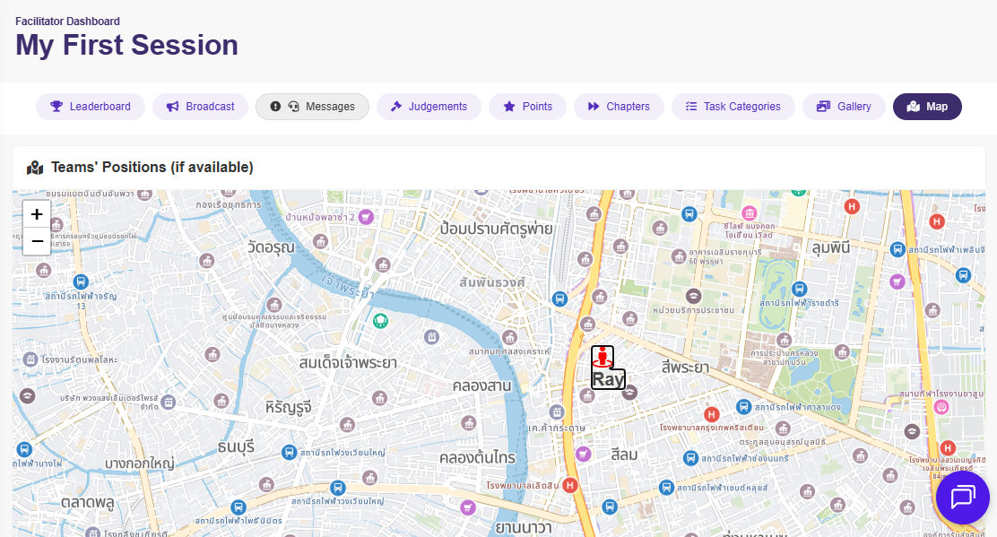 PlayTours event scavenger hunt app's admin dashboard