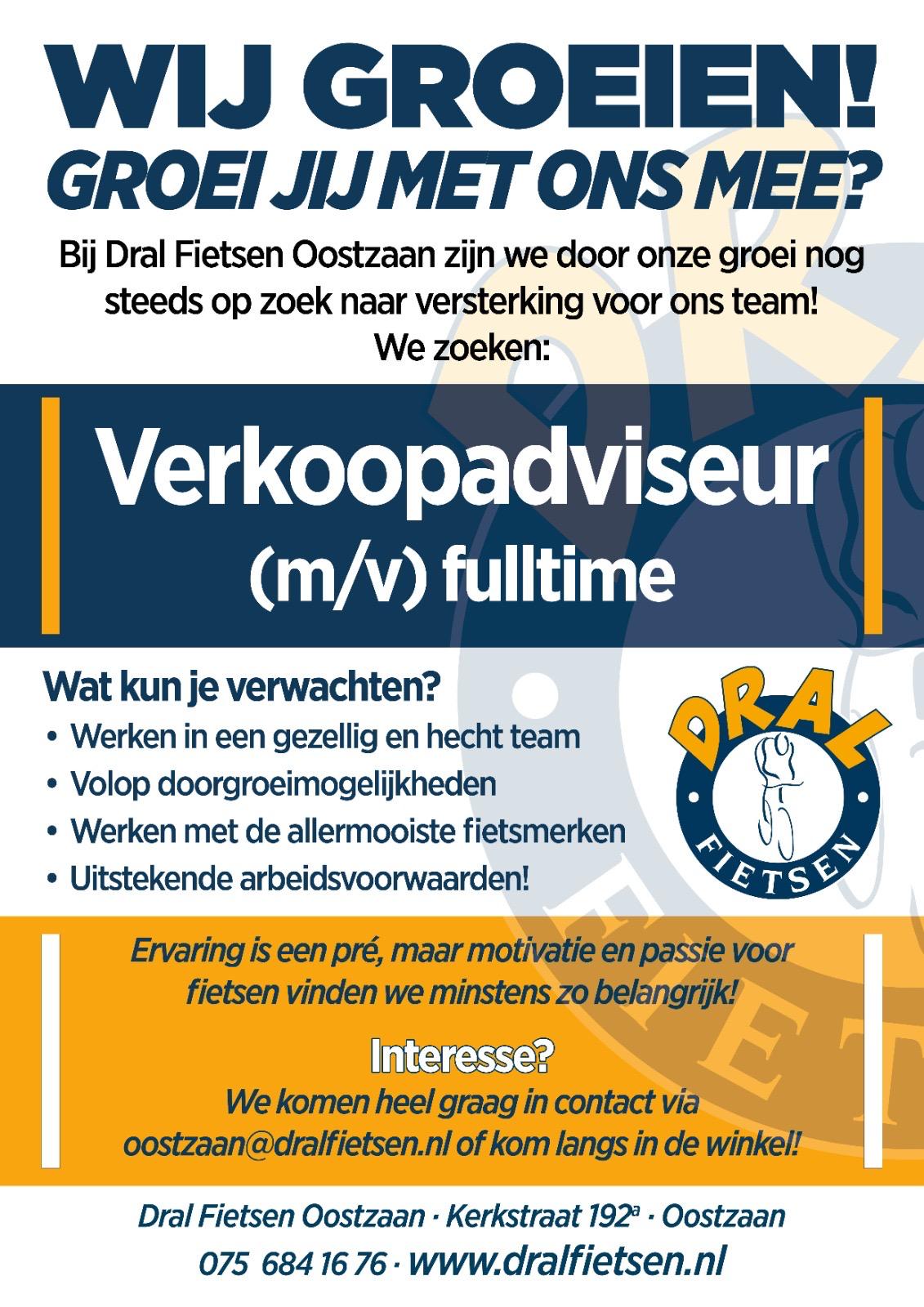 We zoeken nog toppers voor ons team in Oostzaan! Groei jij met ons mee?