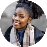 Image of an black woman smiling