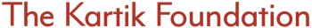 The Kartik Foundation in bold red text.