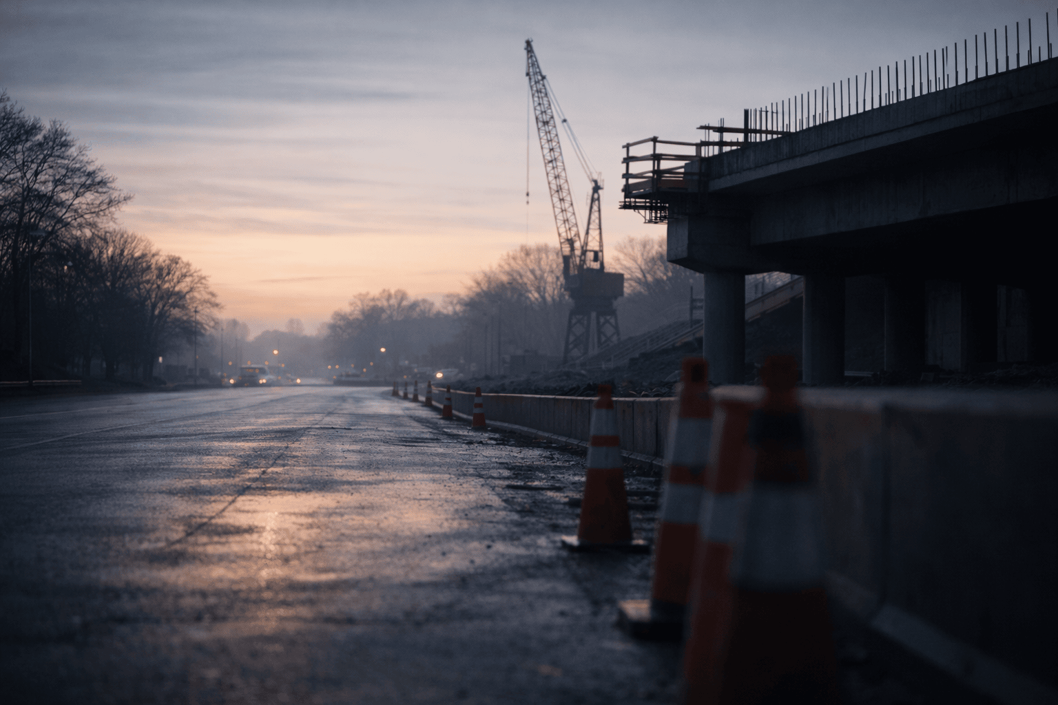 long island construction accident scene