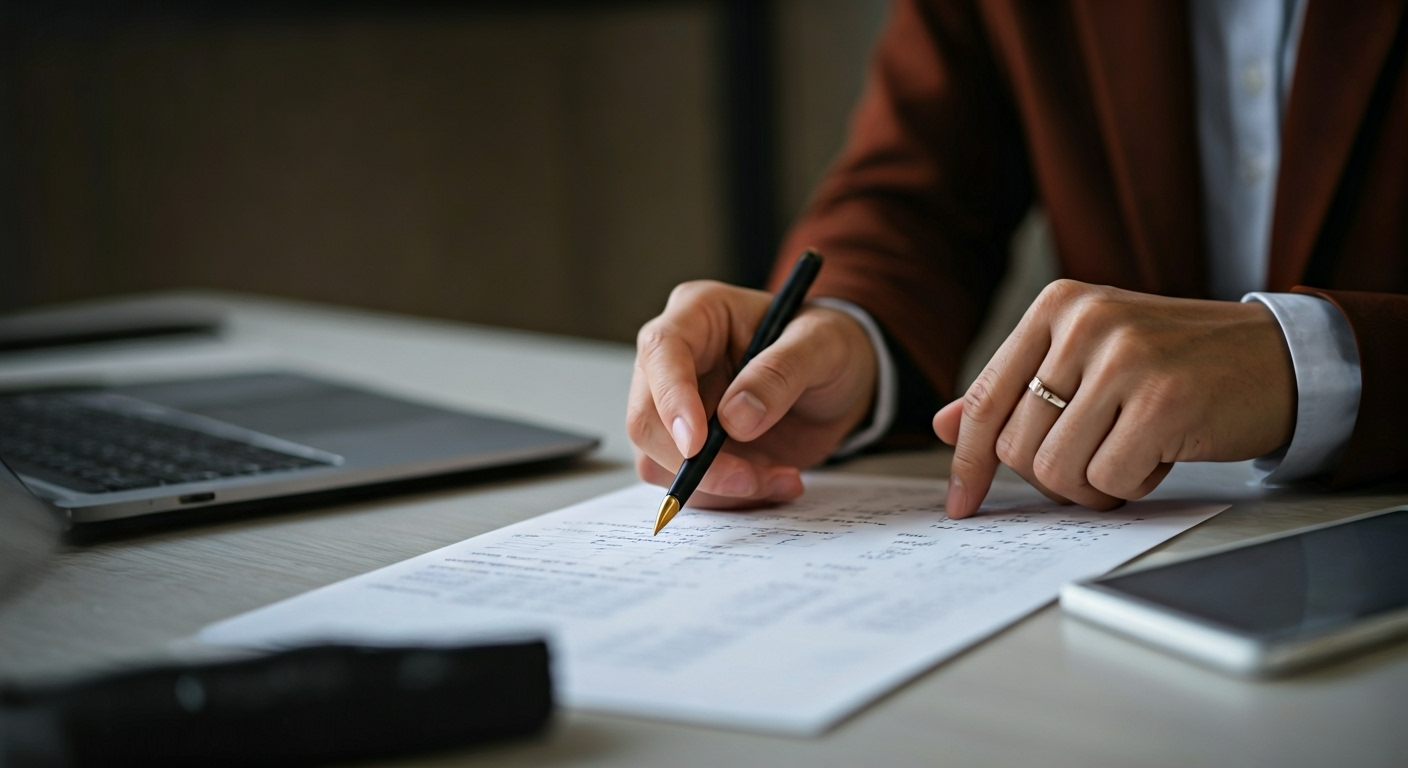 Accountant assisting with payroll