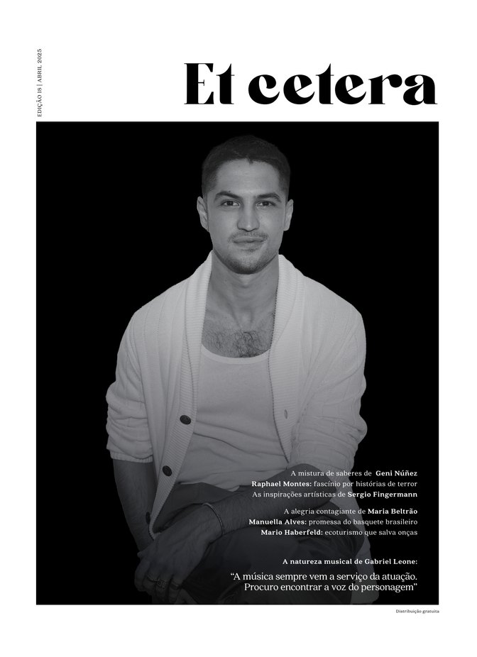 Capa da Et Cetera edição 18, abril de 2025, com Gabriel Leone