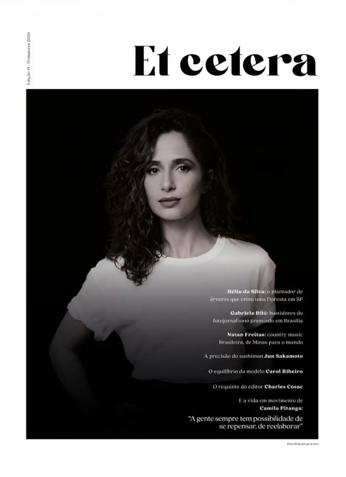 Capa da Et Cetera edição 19, com Camila Pitanga