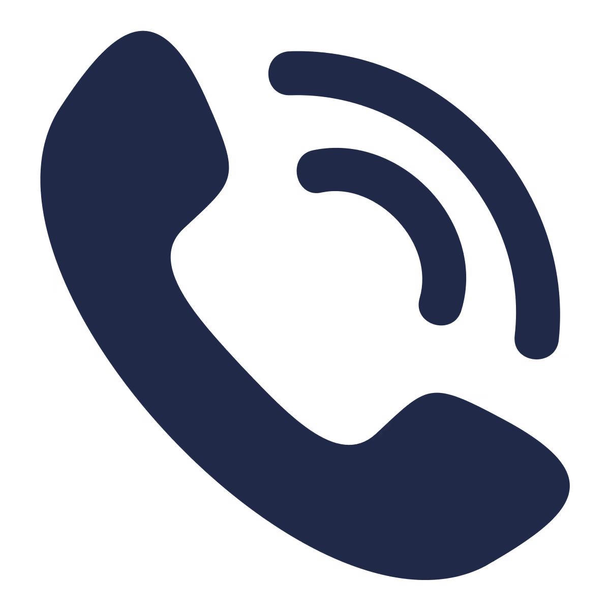 a blue cartoon of a phone ringing