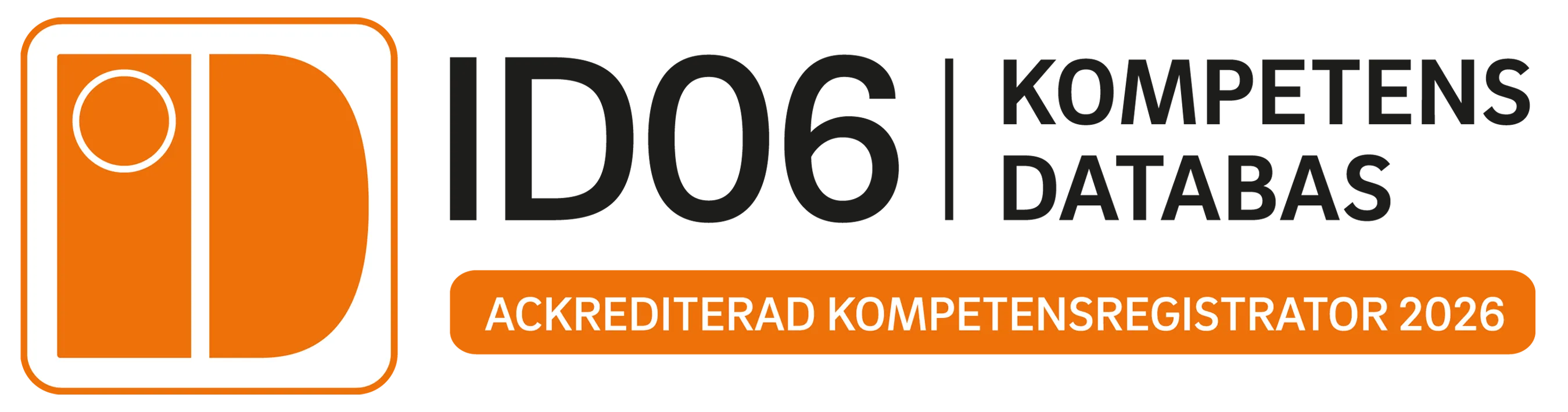 ID06 Kompetensdatabas-logotype för 2026