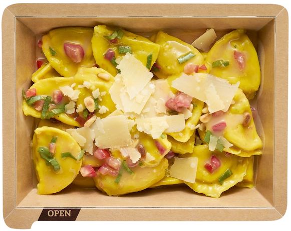 Ravioli with sage butter