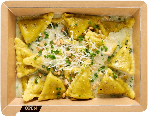 Pilzravioli mit Trüffelbutter