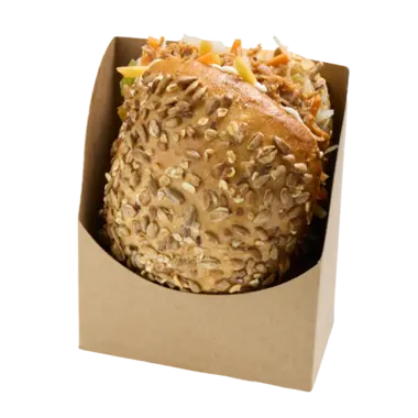 Mehrkornbrötchen mit Pulled Turkey