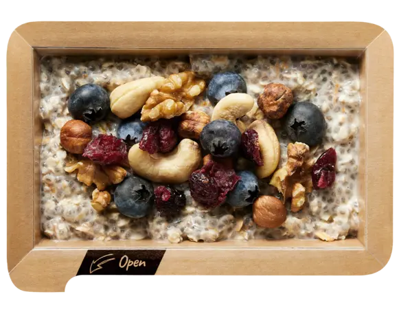 Chia-Porridge mit Blaubeeren