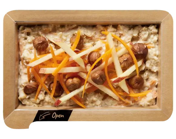 Porridge mit Apfel und Möhren