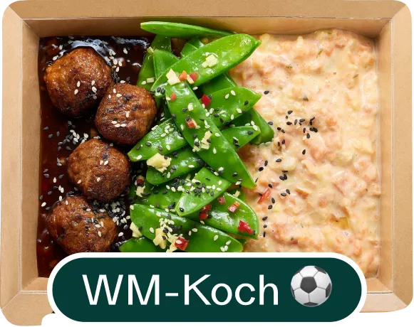 Kartoffel-Möhreneintopf mit Geflügelbällchen