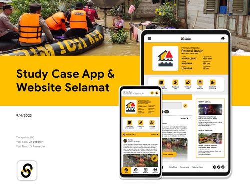 Foto dengan Link Study Case Applikasi dan Website Selamat