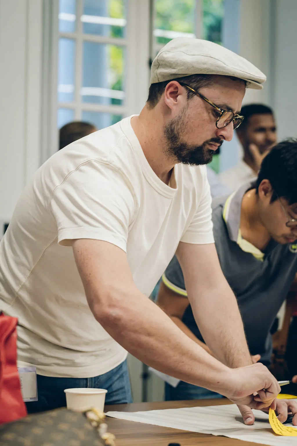 Thomas Carrere en train de travailler