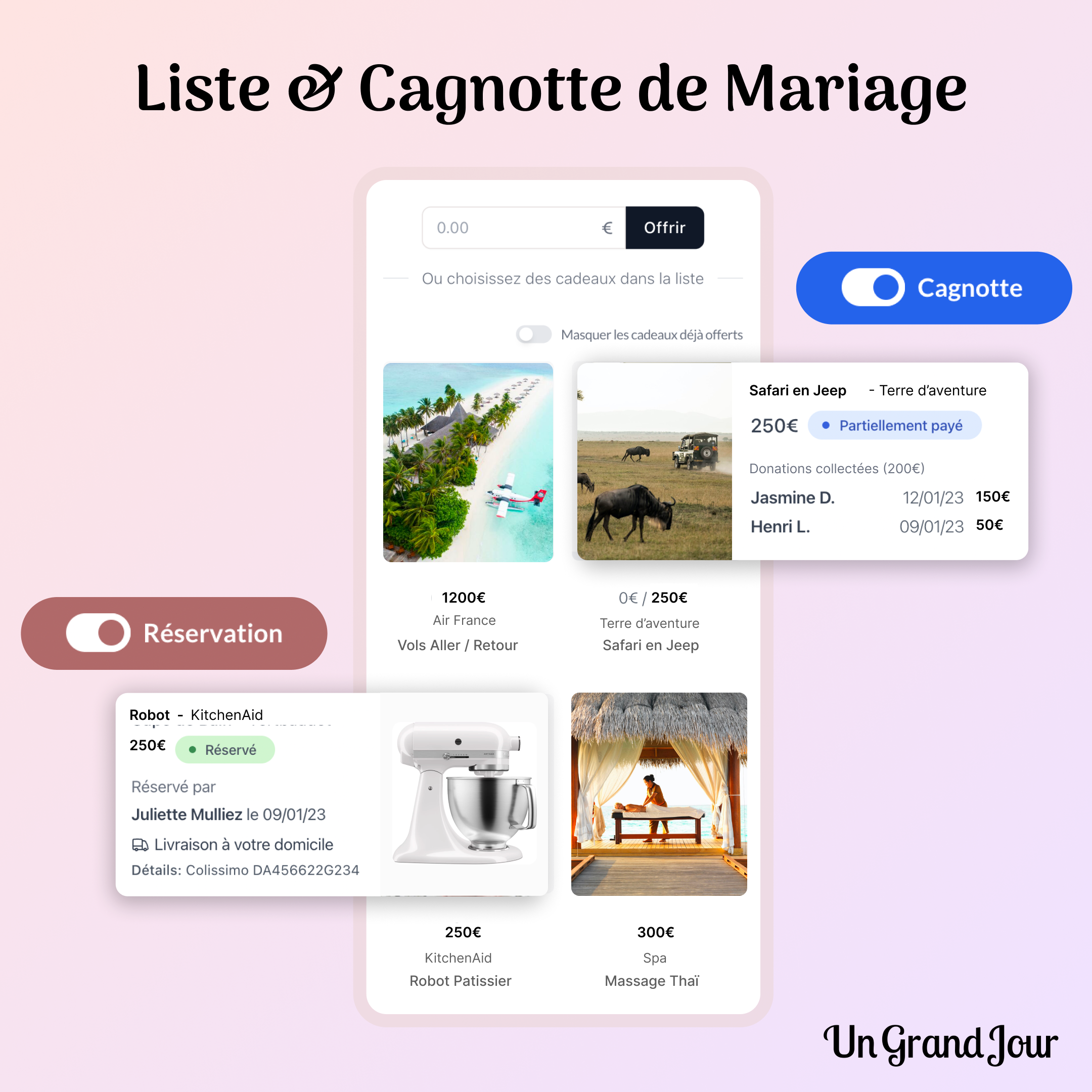 Liste de mariage Un Grand Jour