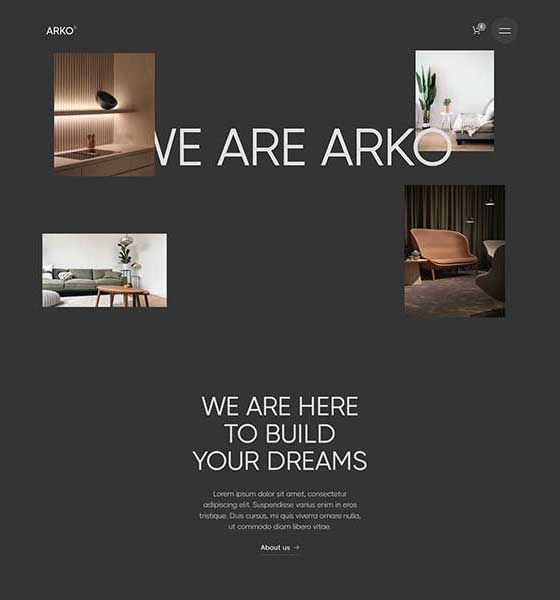 Screenshot Home 01 - Arko Webflow Template