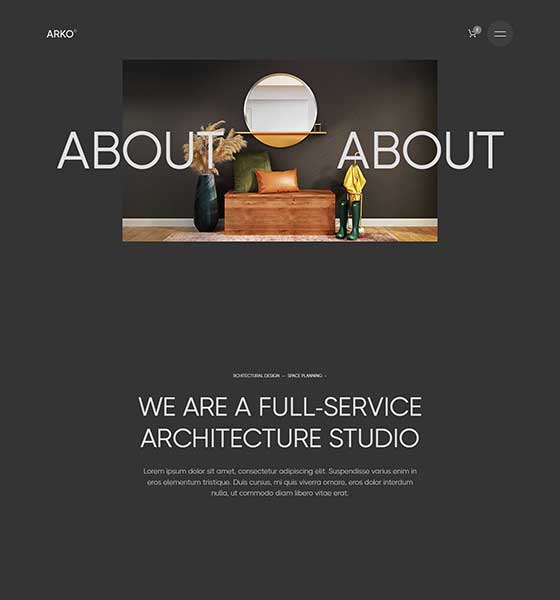 Screenshot About 01- Arko Webflow Template