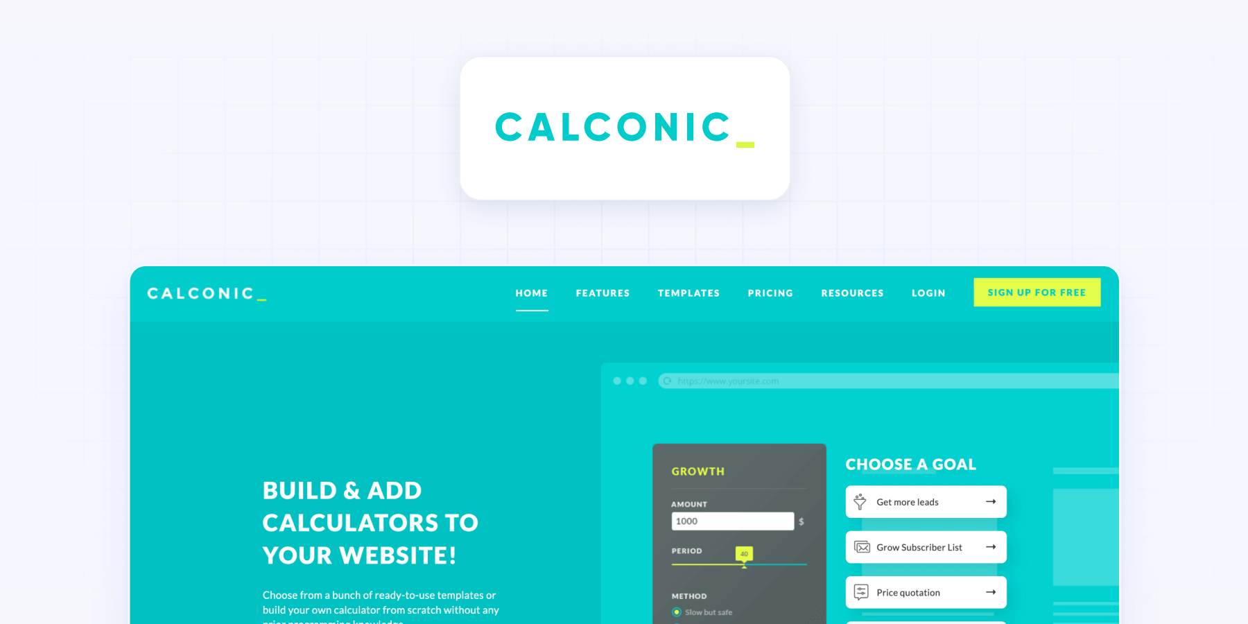 Create Interactive Website Calculator on Webflow using Calconic